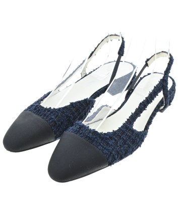 CHANEL パンプス　ネイビー　37C CHANEL（シャネル）パンプス 紺 サイズ:EU37 1/2(24cm位) レディース