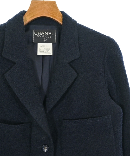 CHANEL（シャネル）テーラードジャケット 紺 サイズ:36(XS位) レディース/2200623106037