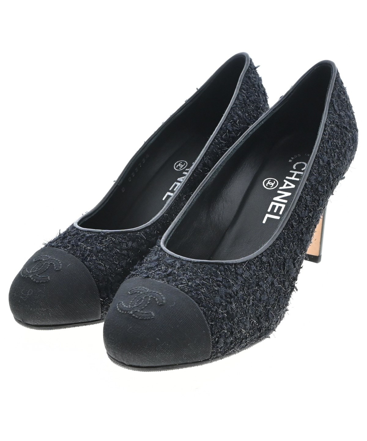 CHANEL（シャネル）パンプス 黒 サイズ:EU35 1/2(22cm位) レディース