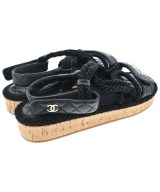 CHANEL（シャネル）サンダル 黒 サイズ:EU38(24.5cm位) レディース/2200623321256
