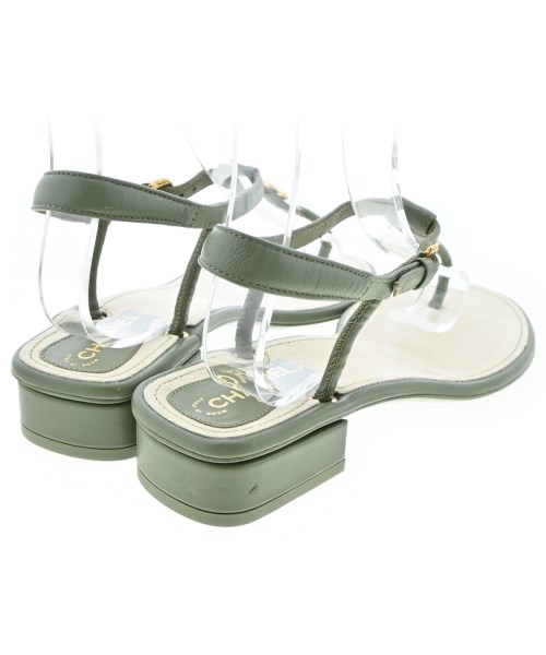 CHANEL（シャネル）サンダル カーキ サイズ:EU38(24.5cm位) レディース/2200623321294