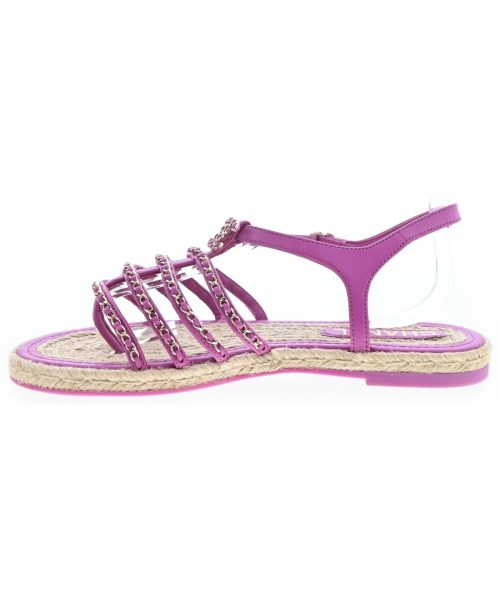 CHANEL（シャネル）サンダル 紫 サイズ:EU38(24.5cm位) レディース/2200623321331