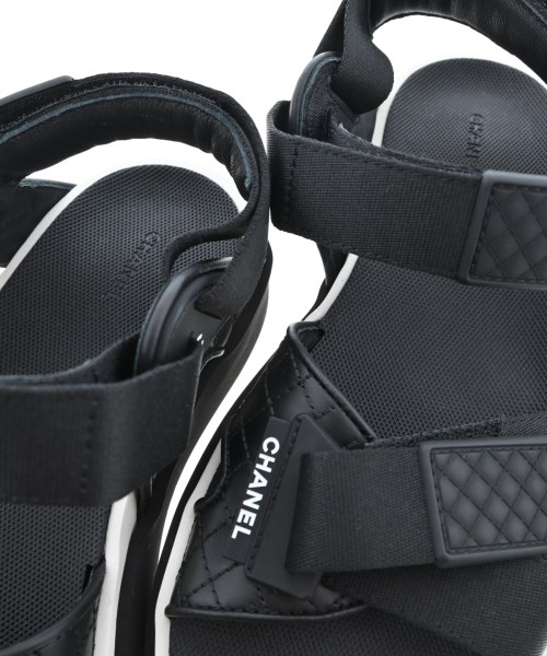 CHANEL（シャネル）サンダル 黒 サイズ:EU37(23.5cm位) レディース/2200623321362