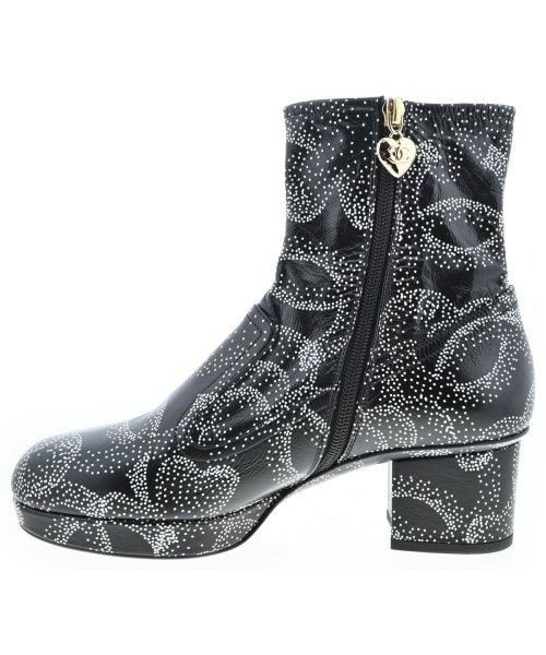 CHANEL（シャネル）ブーツ 黒 サイズ:EU37 1/2(24cm位) レディース/2200623321379