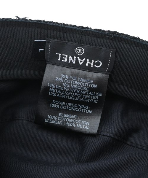 CHANEL（シャネル）キャスケット 黒 サイズ:L レディース/2200624319047