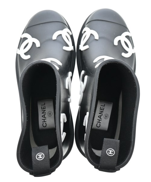 CHANEL（シャネル）レインシューズ 黒 サイズ:EU39(25.5cm位) レディース/2200624174035