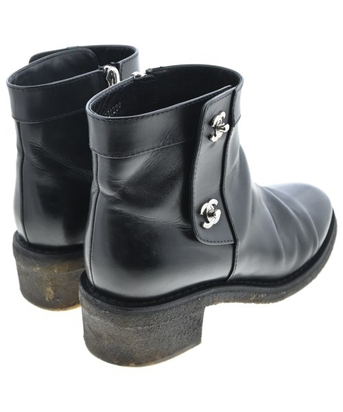 CHANEL（シャネル）ブーツ 黒 サイズ:EU38(24.5cm位) レディース/2200626325022