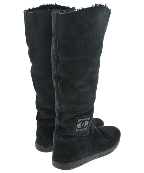 CHANEL（シャネル）ブーツ 黒 サイズ:EU35 1/2(22cm位) レディース/2200626325046