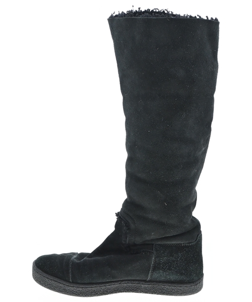 CHANEL（シャネル）ブーツ 黒 サイズ:EU35 1/2(22cm位) レディース/2200626325046