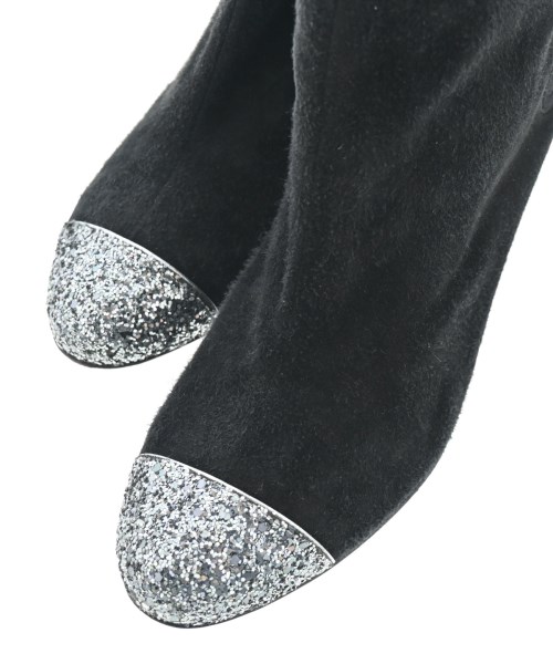 CHANEL（シャネル）ブーツ 黒 サイズ:EU37 1/2(24cm位) レディース/2200626338268