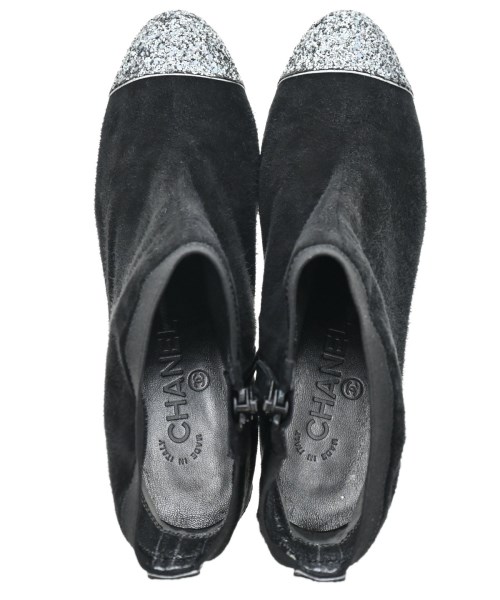 CHANEL（シャネル）ブーツ 黒 サイズ:EU37 1/2(24cm位) レディース/2200626338268