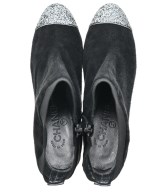 CHANEL（シャネル）ブーツ 黒 サイズ:EU37 1/2(24cm位) レディース/2200626338268