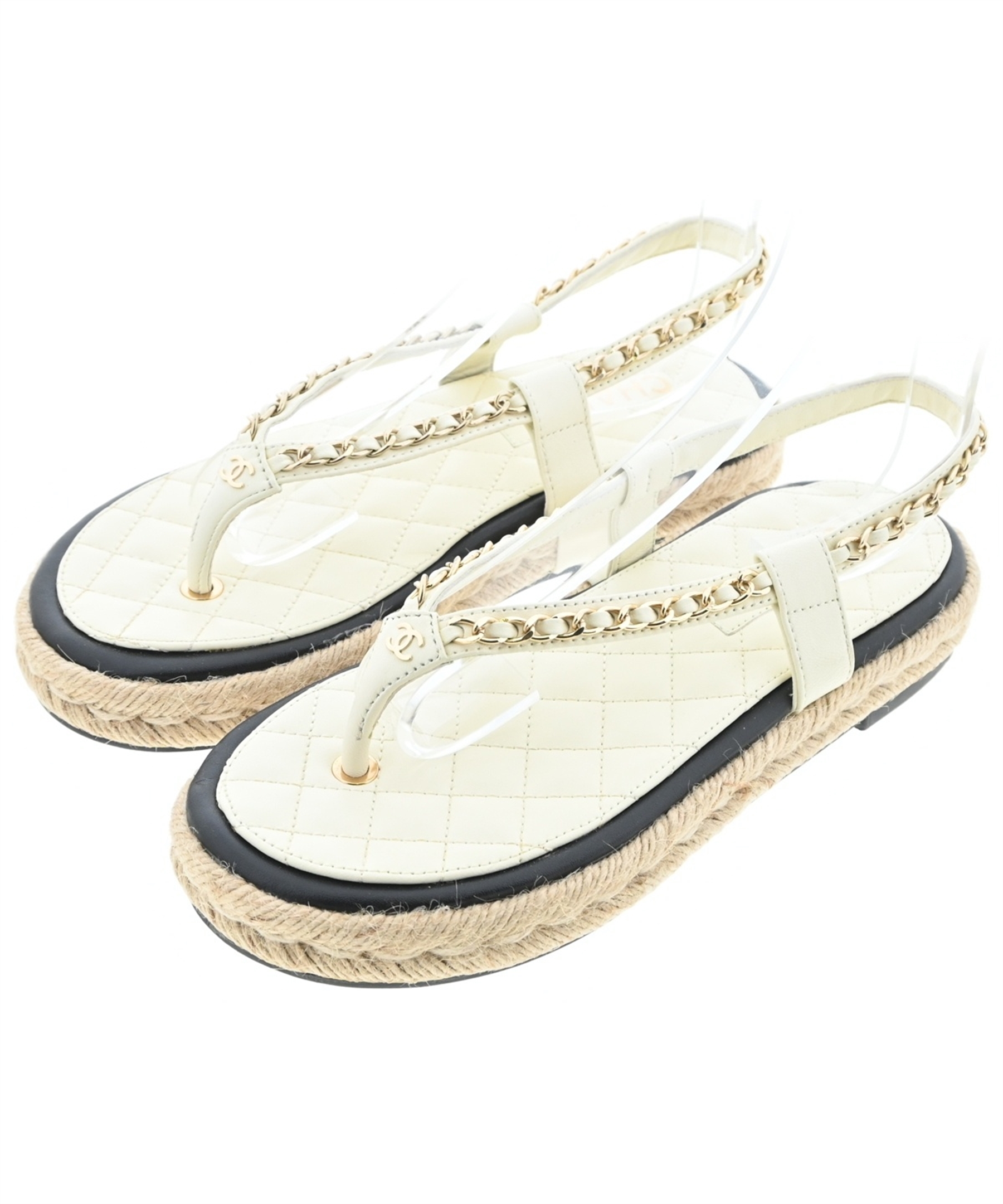 CHANEL（シャネル）パンプス 白 サイズ:-(24cm位) レディース