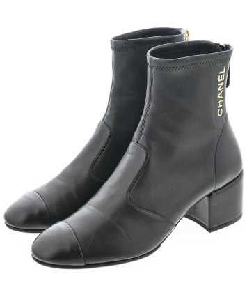 CHANEL（シャネル）ブーツ 黒 サイズ:EU35(21.5cm位) レディース