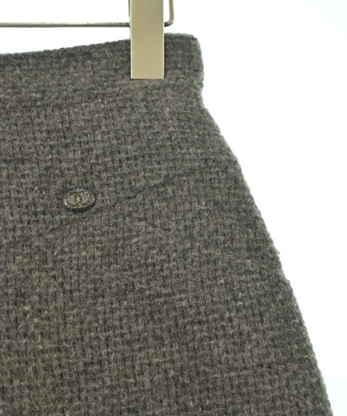 CHANEL（シャネル）ひざ丈スカート グレー サイズ:34(XXS位) レディース/2200619171162