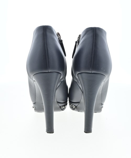 CHANEL（シャネル）ブーツ 紺 サイズ:EU37 1/2(24cm位) レディース/2200619171407