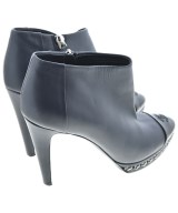 CHANEL（シャネル）ブーツ 紺 サイズ:EU37 1/2(24cm位) レディース/2200619171407