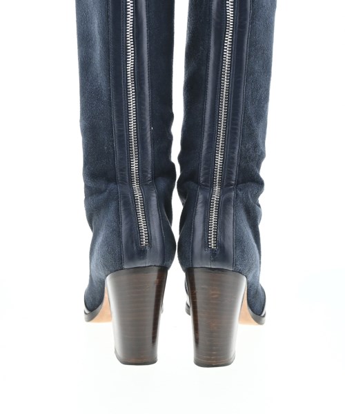 CHANEL（シャネル）ブーツ 紺 サイズ:EU38(24.5cm位) レディース/2200619171483