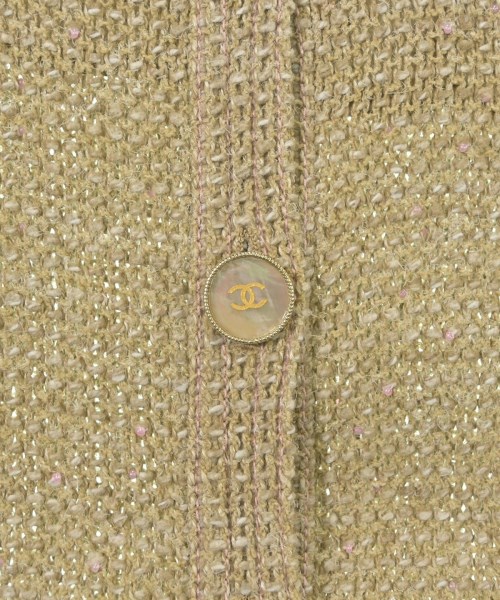 CHANEL（シャネル）ノーカラージャケット ベージュ サイズ:38(S位) レディース/2200623754085