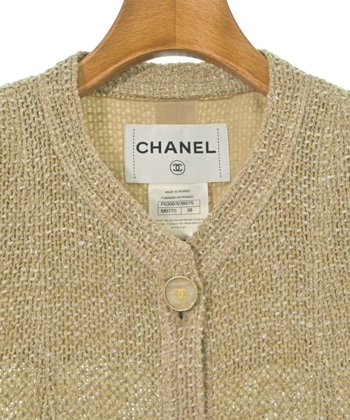 CHANEL（シャネル）ノーカラージャケット ベージュ サイズ:38(S位) レディース/2200623754085