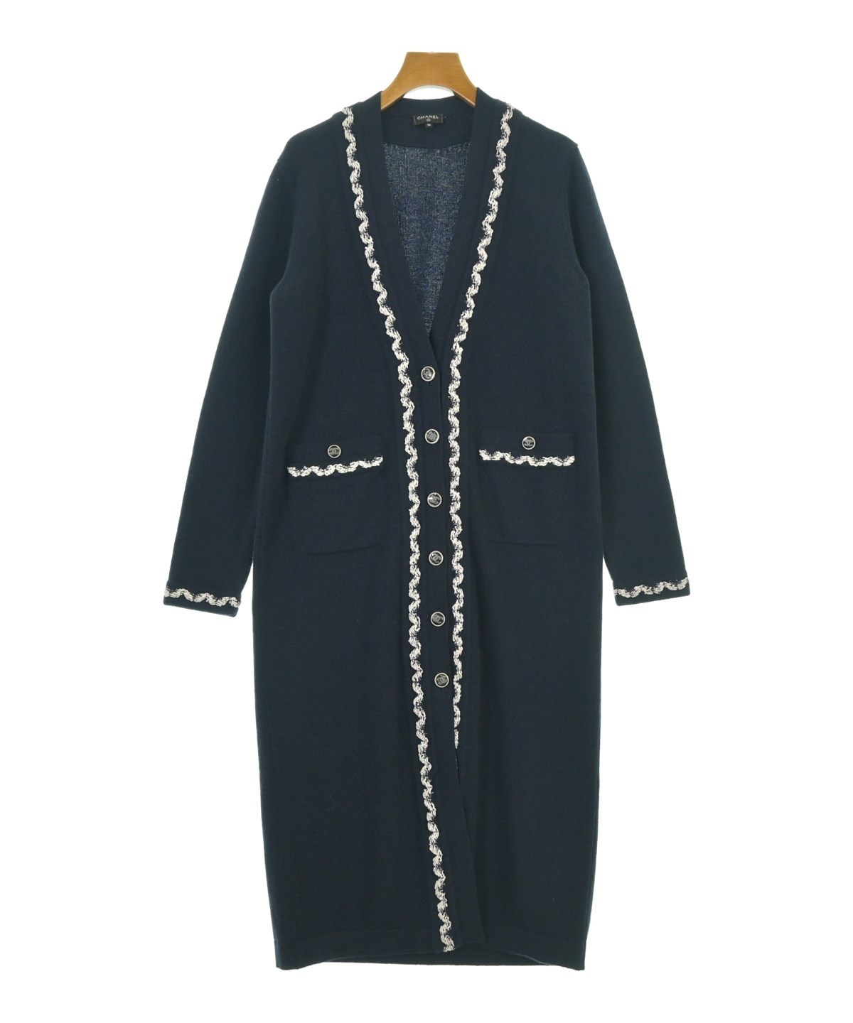 CHANEL（シャネル）カーディガン 紺 サイズ:36(XS位) レディース