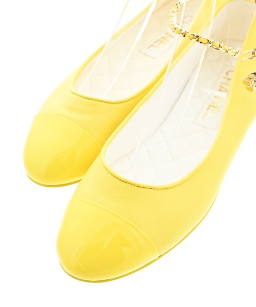 CHANEL（シャネル）パンプス 黄 サイズ:EU38 1/2(25cm位) レディース/2200632512041