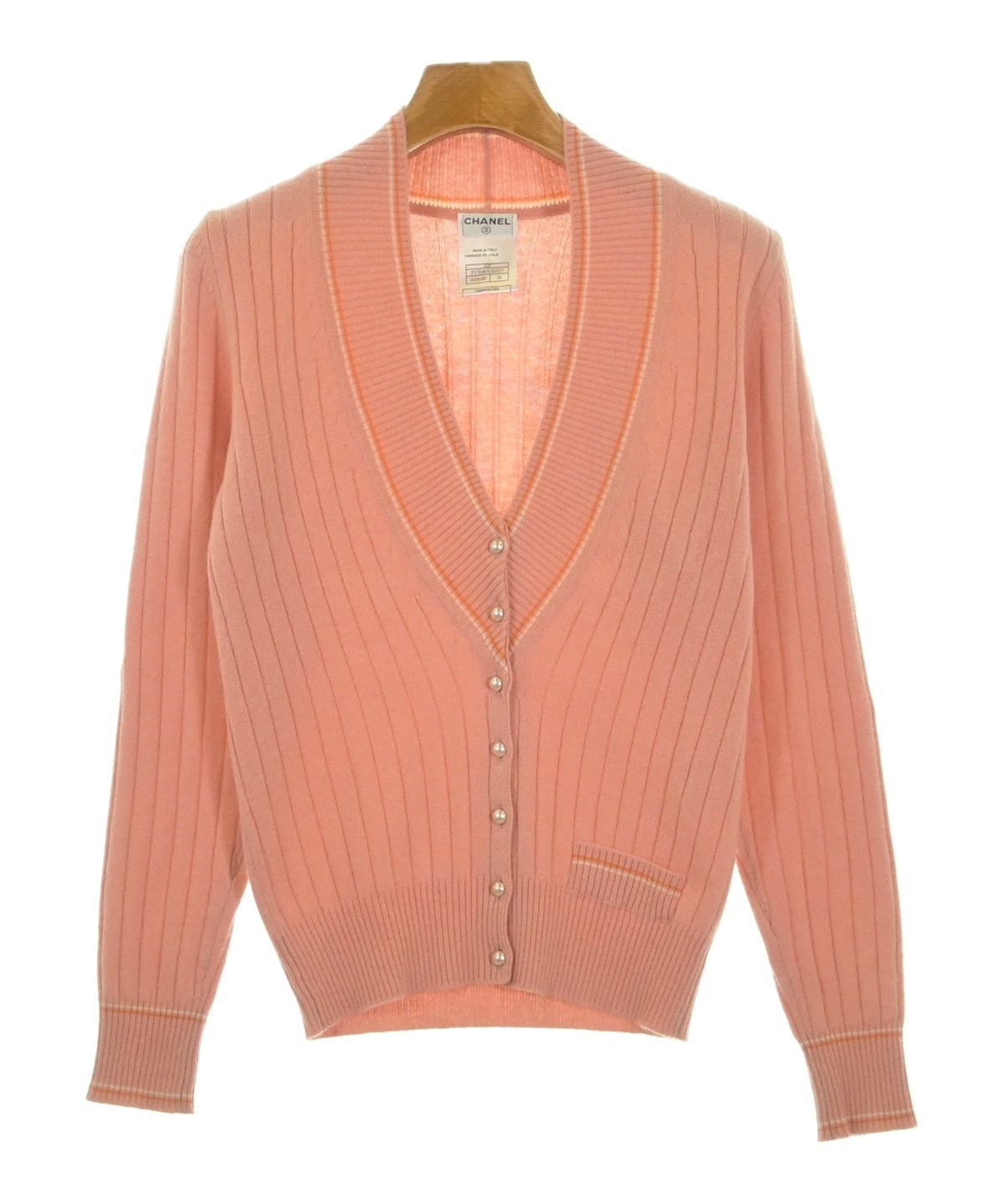 シャネルCHANEL 22Bコレクション カーディガン　36サイズ CHANEL（シャネル）カーディガン ピンク サイズ:36(XS位) レディース