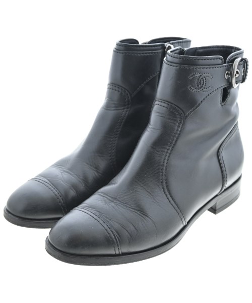 CHANEL（シャネル）ブーツ 黒 サイズ:36(23cm位) レディース/2200633588038