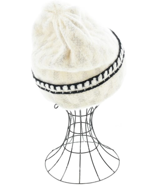CHANEL（シャネル）ニットキャップ・ビーニー 白 サイズ:- レディース/2200605995536