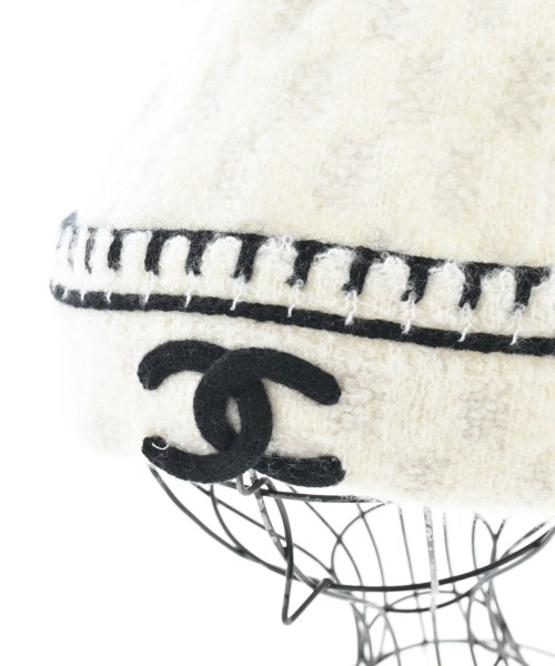 CHANEL（シャネル）ニットキャップ・ビーニー 白 サイズ:- レディース/2200605995536