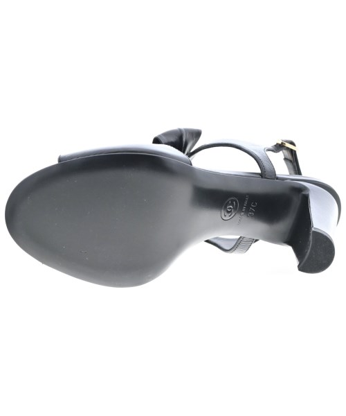 CHANEL（シャネル）サンダル 黒 サイズ:EU37(23.5cm位) レディース/2200605995642