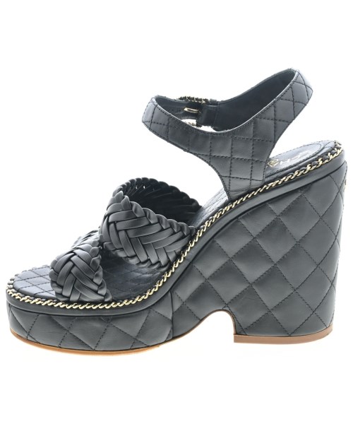 CHANEL（シャネル）サンダル 黒 サイズ:EU36(22.5cm位) レディース/2200605995703