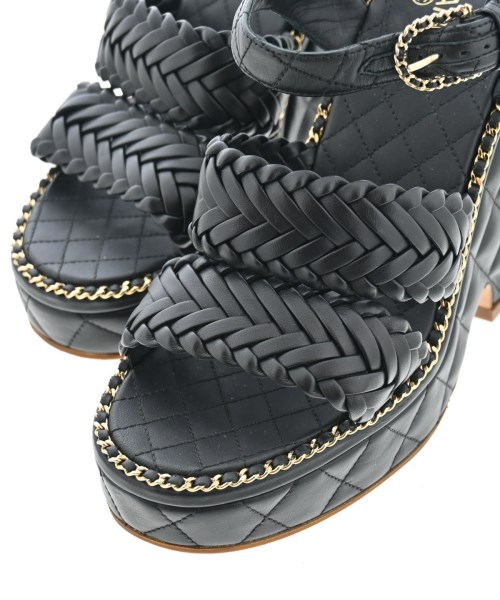 CHANEL（シャネル）サンダル 黒 サイズ:EU36(22.5cm位) レディース/2200605995703