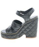 CHANEL（シャネル）サンダル 黒 サイズ:EU36(22.5cm位) レディース/2200605995703