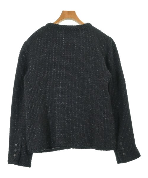 CHANEL（シャネル）ノーカラージャケット 黒 サイズ:48(XXL位) レディース/2200609803011