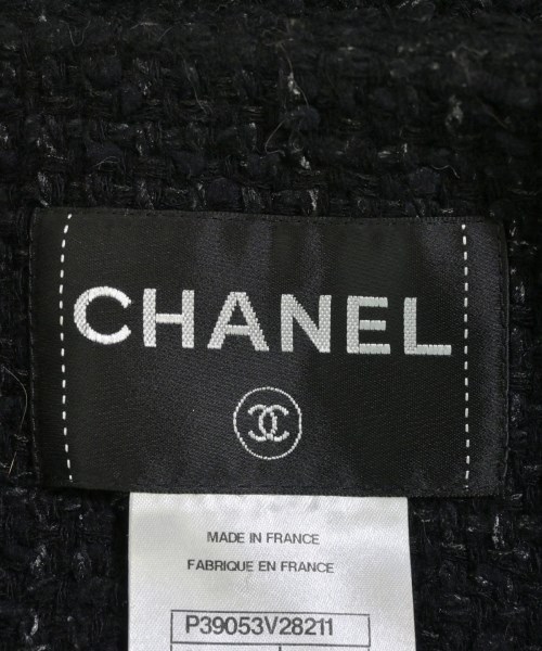CHANEL（シャネル）ノーカラージャケット 黒 サイズ:48(XXL位) レディース/2200609803011