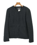 CHANEL（シャネル）ノーカラージャケット 黒 サイズ:48(XXL位) レディース/2200609803011