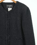 CHANEL（シャネル）ノーカラージャケット 黒 サイズ:48(XXL位) レディース/2200609803011