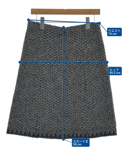 CHANEL（シャネル）ひざ丈スカート 黒 サイズ:42(M位) レディース/2200611120021