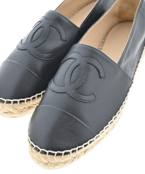 CHANEL（シャネル）エスパドリーユ 黒 サイズ:EU39(25.5cm位) レディース/2200611672025