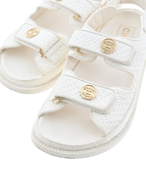 CHANEL（シャネル）サンダル 白 サイズ:EU38(24.5cm位) レディース/2200612104082