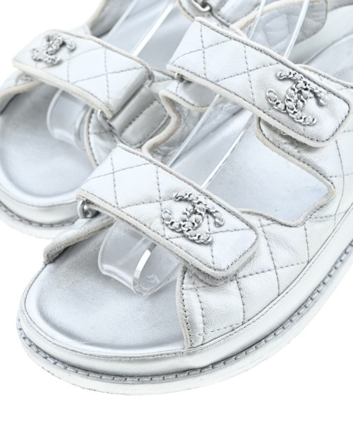 CHANEL（シャネル）サンダル シルバー サイズ:EU38(24.5cm位) レディース/2200612466029