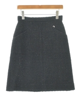 CHANEL（シャネル）ひざ丈スカート 黒 サイズ:36(XS位) レディース/2200605114029