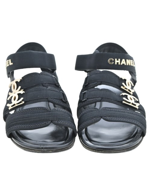 CHANEL（シャネル）サンダル 黒 サイズ:EU37(23.5cm位) レディース/2200614687316