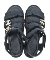 CHANEL（シャネル）サンダル 黒 サイズ:EU37(23.5cm位) レディース/2200614687316