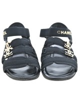 CHANEL（シャネル）サンダル 黒 サイズ:EU37(23.5cm位) レディース/2200614687316