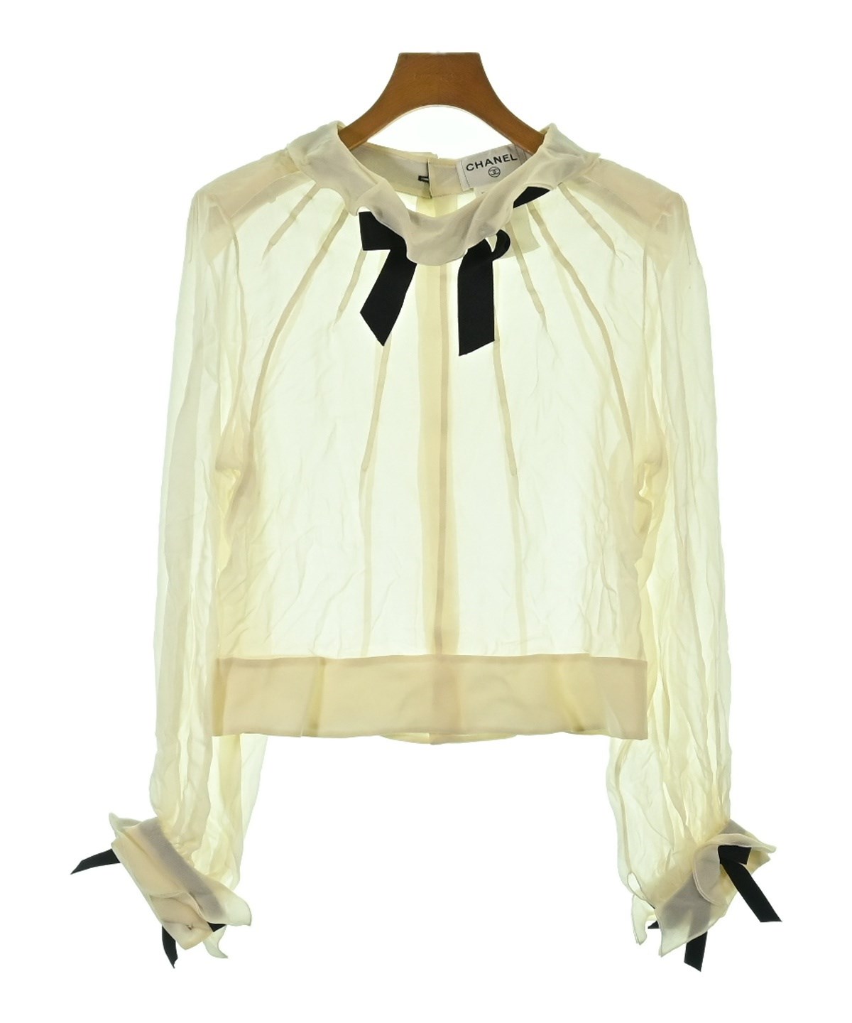 CHANEL シャネル ブラウス レディース 【古着】【中古】 CHANEL（シャネル）ブラウス 白 サイズ:42(M位) レディース