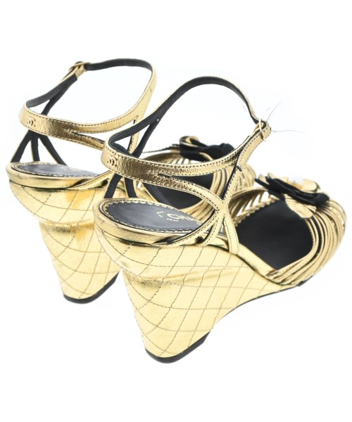 CHANEL（シャネル）サンダル ゴールド サイズ:EU36(22.5cm位) レディース/2200608328027