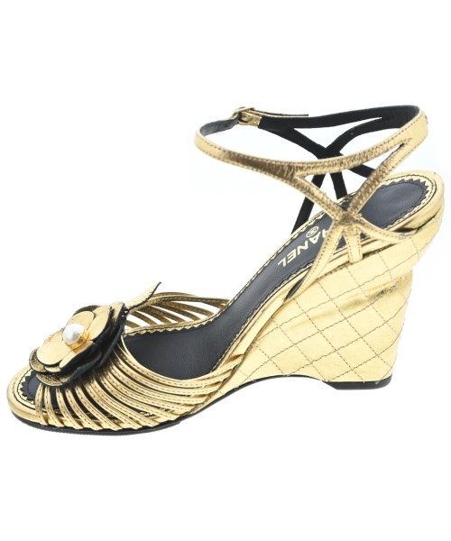 CHANEL（シャネル）サンダル ゴールド サイズ:EU36(22.5cm位) レディース/2200608328027