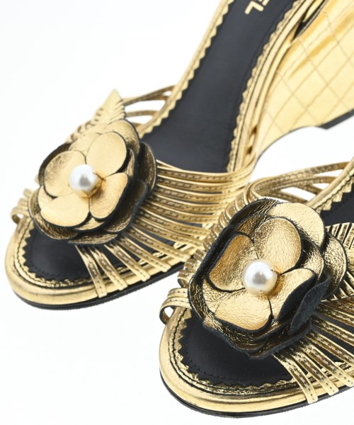 CHANEL（シャネル）サンダル ゴールド サイズ:EU36(22.5cm位) レディース/2200608328027